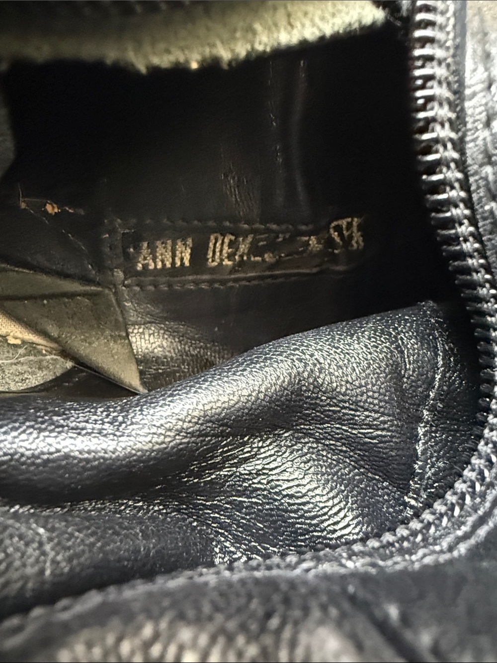 Ann Demeulemeester Black Leather Knee High Boots Archive Goth Avant Garde - Picture 11 of 16